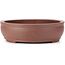 Oval unglazed bonsai pot - 356 x 283 x 80 mm