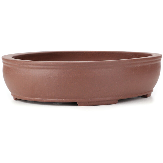 Maceta de bonsái ovalada sin esmaltar - 356 x 283 x 80 mm