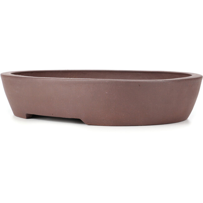 Pot à bonsaï ovale non émaillé - 390 x 320 x 76 mm
