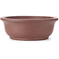 Oval unglazed bonsai pot - 363 x 300 x 102 mm