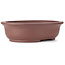 Oval unglazed bonsai pot - 363 x 300 x 102 mm