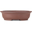 Oval unglazed bonsai pot - 363 x 300 x 102 mm