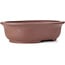 Oval unglazed bonsai pot - 363 x 300 x 102 mm