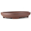 Oval unglazed bonsai pot - 568 x 462 x 95 mm