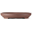 Oval unglazed bonsai pot - 568 x 462 x 95 mm