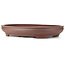 Oval unglazed bonsai pot - 568 x 462 x 95 mm