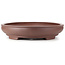 Oval unglazed bonsai pot - 568 x 462 x 95 mm