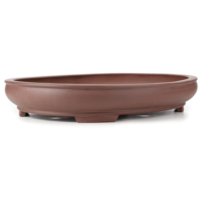 Ovale ongeglazuurde bonsaipot - 568 x 462 x 95 mm