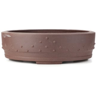 Chinese bonsai pots 410 mm round unglazed pot from China