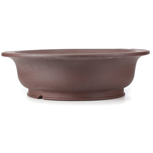 Round unglazed bonsai pot - 505 x 505 x 153 mm