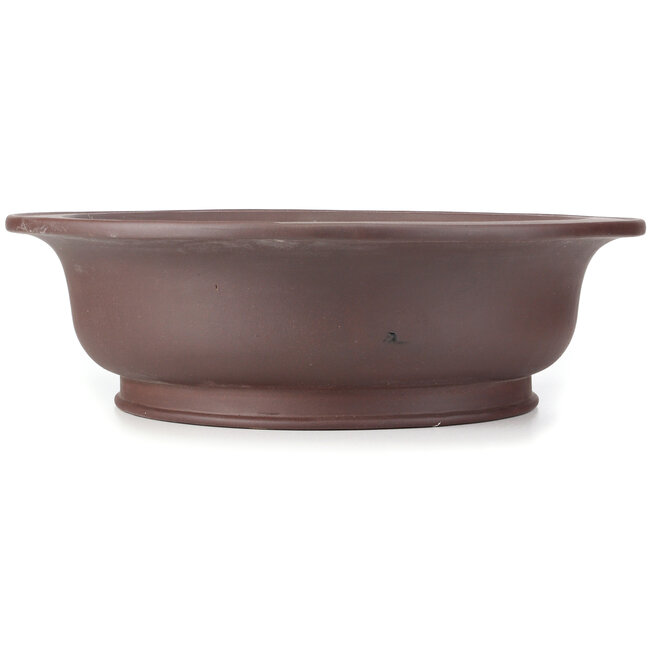 Round unglazed bonsai pot - 505 x 505 x 153 mm
