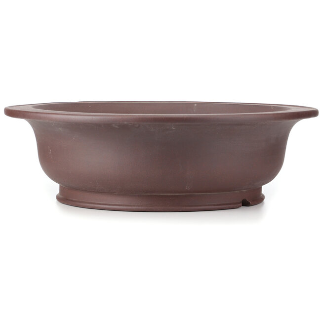 Runde unglasierte Bonsaischale - 505 x 505 x 153 mm