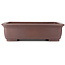 Rectangular unglazed bonsai pot - 590 x 435 x 160 mm