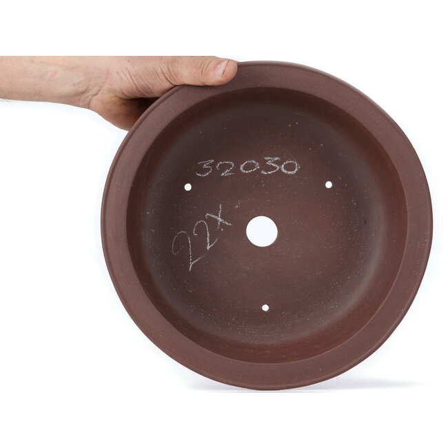 Ronde ongeglazuurde bonsaipot - 304 x 304 x 90 mm