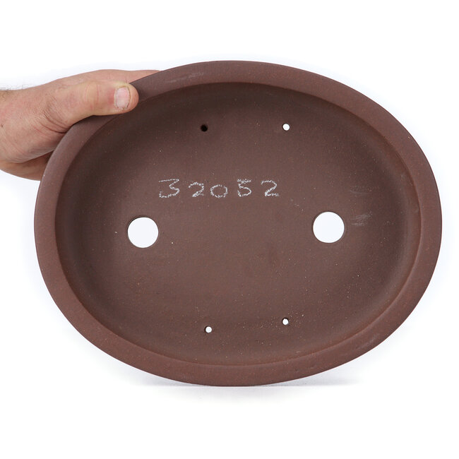 Ovale ongeglazuurde bonsaipot - 291 x 232 x 58 mm