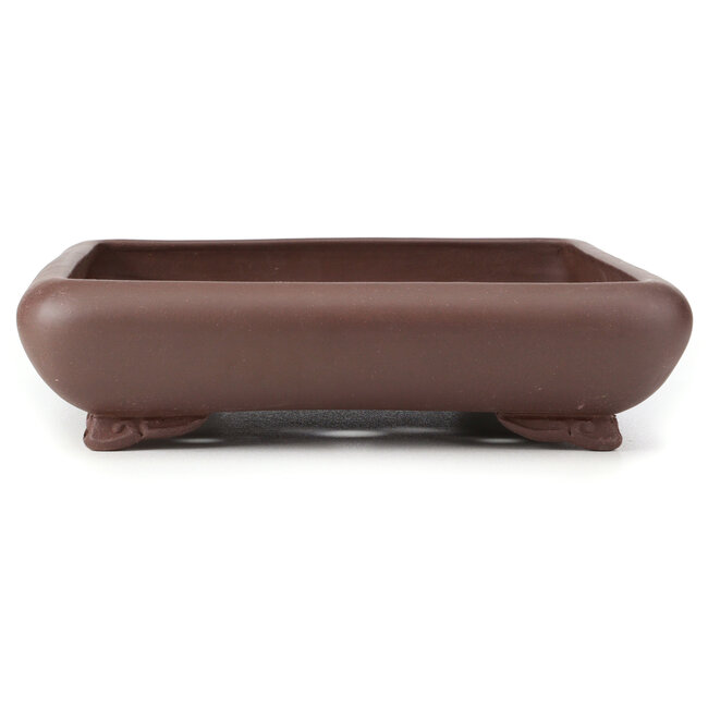 Rectangular unglazed bonsai pot - 485 x 370 x 90 mm