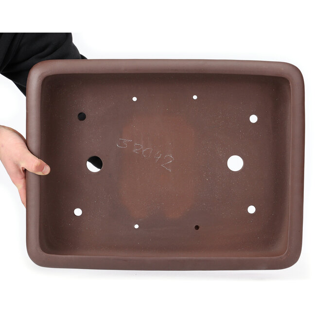 Rechthoekige ongeglazuurde bonsaipot - 485 x 370 x 90 mm