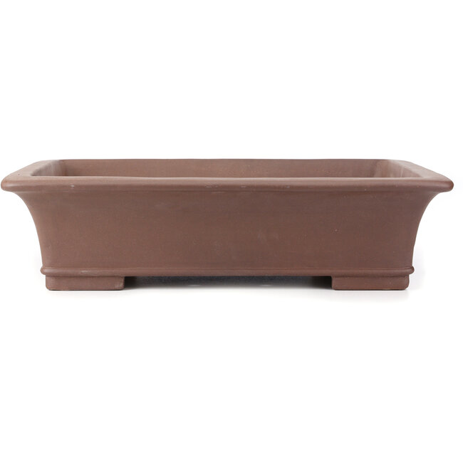 Rectangular unglazed bonsai pot - 600 x 490 x 150 mm