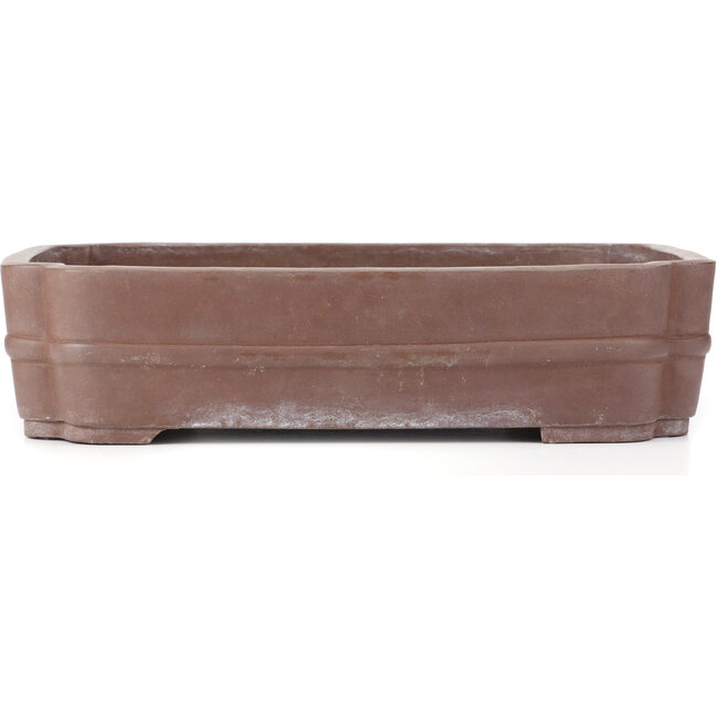 Rectangular unglazed bonsai pot - 458 x 350 x 110 mm