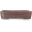 Rectangular unglazed bonsai pot - 458 x 350 x 110 mm