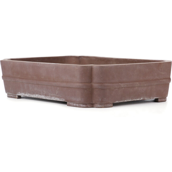 Rechteckige unglasierte Bonsaischale - 458 x 350 x 110 mm
