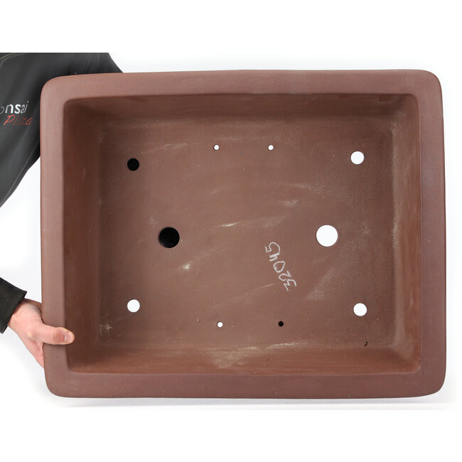 Rechthoekige ongeglazuurde bonsaipot - 600 x 490 x 150 mm