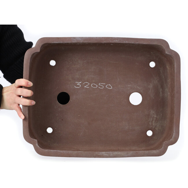 Vaso bonsai rettangolare non smaltato - 458 x 350 x 110 mm