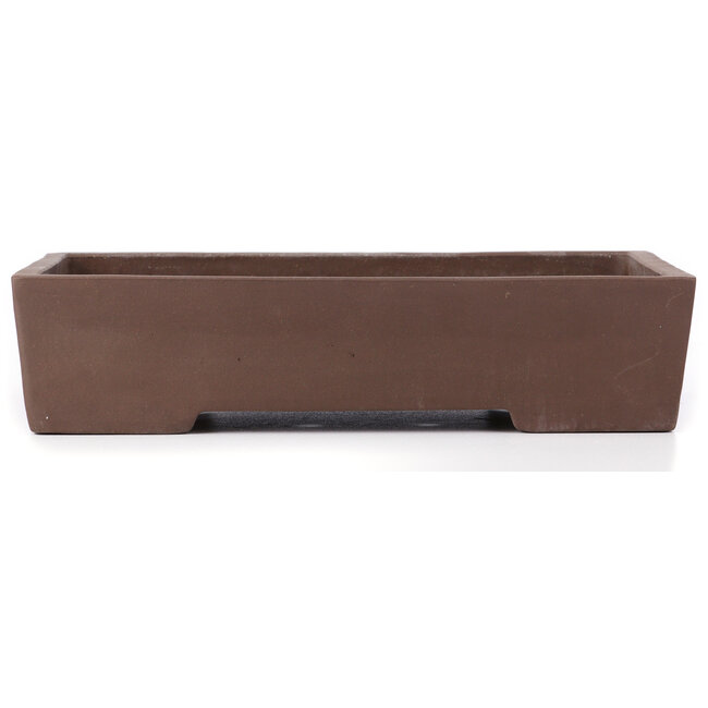 Rectangular unglazed bonsai pot - 410 x 294 x 98 mm