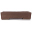 Rectangular unglazed bonsai pot - 410 x 294 x 98 mm