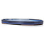 Ovale blaue Bonsaischale von Seto Yaki - 439 x 280 x 35 mm