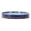 Oval blue bonsai pot by Seto Yaki - 439 x 280 x 35 mm