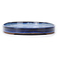 Ovale blaue Bonsaischale von Seto Yaki - 439 x 280 x 35 mm