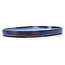 Oval blue bonsai pot by Seto Yaki - 439 x 280 x 35 mm