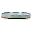 Oval green bonsai pot by Seto Yaki - 439 x 280 x 35 mm