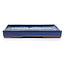 Rechteckige blaue Bonsaischale von Seto Yaki - 405 x 269 x 37 mm