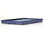 Rechteckige blaue Bonsaischale von Seto Yaki - 405 x 269 x 37 mm