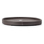 Oval unglazed bonsai pot by Seto Yaki - 465 x 294 x 30 mm