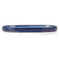 Ovale blaue Bonsaischale von Seto Yaki - 474 x 312 x 37 mm