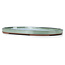 Oval green bonsai pot by Seto Yaki - 474 x 312 x 37 mm