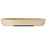 Oval beige bonsai pot by Yamafusa - 405 x 310 x 55 mm