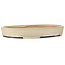 Oval beige bonsai pot by Yamafusa - 405 x 310 x 55 mm