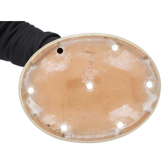 Oval beige bonsai pot by Yamafusa - 405 x 310 x 55 mm
