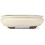 Ovale beige Bonsaischale von Yamaaki - 340 x 280 x 100 mm