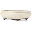 Pot à bonsaï ovale beige par Yamaaki - 340 x 280 x 100 mm