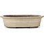 Ovale beige Bonsaischale von Yamaaki - 375 x 290 x 100 mm