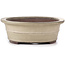 Oval beige bonsai pot by Yamaaki - 375 x 290 x 100 mm