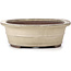 Pot à bonsaï ovale beige par Yamaaki - 375 x 290 x 100 mm