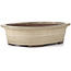 Pot à bonsaï ovale beige par Yamaaki - 375 x 290 x 100 mm