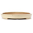 Ovale beige Bonsaischale von Reiho - 370 x 245 x 35 mm