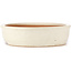 Oval beige bonsai pot by Itouen - 410 x 325 x 85 mm